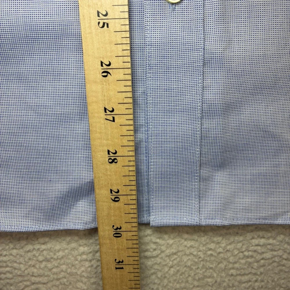 Banana Republic Untucked Dress Shirt Men M Blue Slim Non-Iron Button Preppy NWT